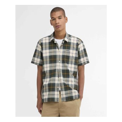 Barbour per uomo. MSH5300 camicia verde Gordon (L), Casual, Cotone, Manica corta Barbour per uomo. MSH5300 camicia verde Gordon (L), Casual, Cotone, Manica corta