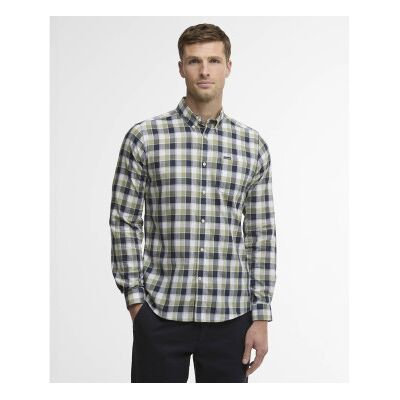 Barbour per uomo. MSH5717 Camicia verde Harwood (L), Casual, Cotone, Manica lunga Barbour per uomo. MSH5717 Camicia verde Harwood (L), Casual, Cotone, Manica lunga