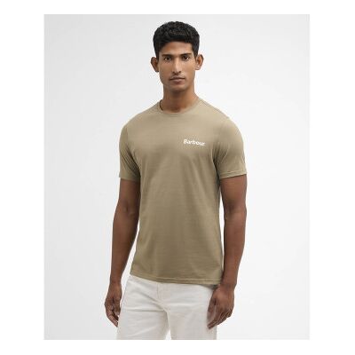 Barbour per uomo. MTS1395 Maglietta verde Camber (XL), Casual, Cotone, Manica corta Barbour per uomo. MTS1395 Maglietta verde Camber (XL), Casual, Cotone, Manica corta