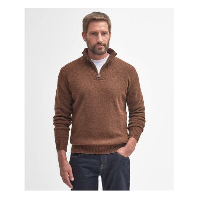 Barbour per uomo. MKN0339 Maglione marrone Essential Zip (XXL), Casual, Lana Barbour per uomo. MKN0339 Maglione marrone Essential Zip (XXL), Casual, Lana