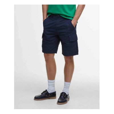 Barbour per uomo. MST0060 Pantaloncini cargo blu navy in ripstop (M), Casual, Cotone Barbour per uomo. MST0060 Pantaloncini cargo blu navy in ripstop (M), Casual, Cotone