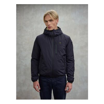 Blauer per uomo. 25WBLUC11083 Giacca con interno in ecopelle nera (XL), Nero, Casual, Poliestere Blauer per uomo. 25WBLUC11083 Giacca con interno in ecopelle nera (XL), Nero, Casual, Poliestere