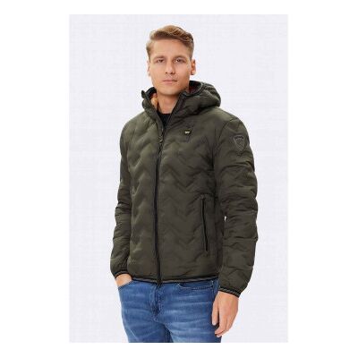 Blauer per uomo. 25WBLUC03233 Piumino Piery color marrone verdastro (M), Casual, Verde, Poliestere Blauer per uomo. 25WBLUC03233 Piumino Piery color marrone verdastro (M), Casual, Verde, Poliestere