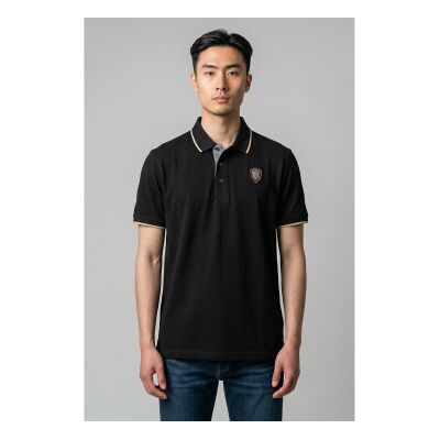 Blauer per uomo. 26SBLUT02288 Polo nera Damon (M), Casual, Cotone, Manica corta Blauer per uomo. 26SBLUT02288 Polo nera Damon (M), Casual, Cotone, Manica corta