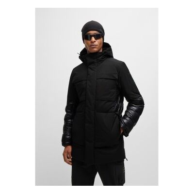 Boss per uomo. 50515116 Giacca nera Eams (L), Nero, Casual, Poliamide Boss per uomo. 50515116 Giacca nera Eams (L), Nero, Casual, Poliamide