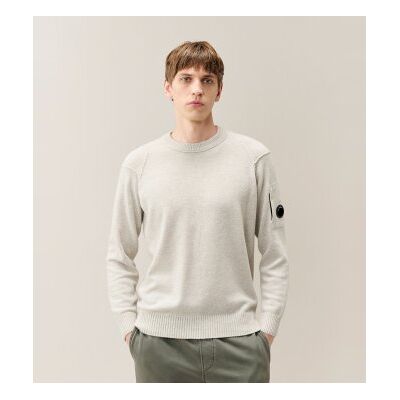 C.P. Company per uomo. 21CMKN707A110149A Maglione girocollo grigio (M), Casual, Lana C.P. Company per uomo. 21CMKN707A110149A Maglione girocollo grigio (M), Casual, Lana