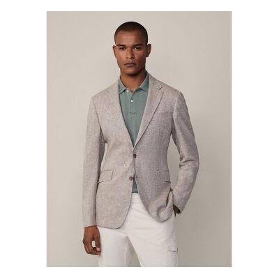 Hackett London per uomo. HM443391 Beige American Lin (40/32), Casual, Lino, Classico Hackett London per uomo. HM443391 Beige American Lin (40/32), Casual, Lino, Classico