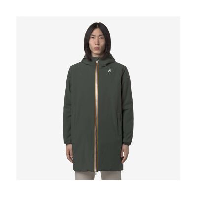 K-way per uomo. K6128WW Giacca reversibile calda Jacob ST verde, grigio (M), Casual, Poliestere K-way per uomo. K6128WW Giacca reversibile calda Jacob ST verde, grigio (M), Casual, Poliestere