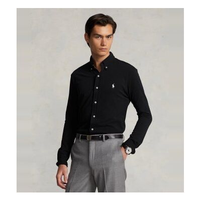 Polo Ralph Lauren per uomo. 710654408089 Camicia in piqué nero ultraleggero (XL), Casual, Cotone, Classico, Manica lunga Polo Ralph Lauren per uomo. 710654408089 Camicia in piqué nero ultraleggero (XL), Casual, Cotone, Classico, Manica lunga