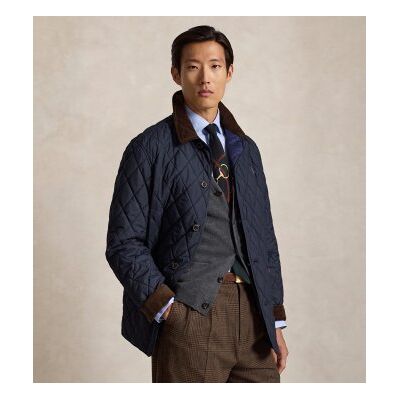 Polo Ralph Lauren per uomo. 710B15982001 Giacca trapuntata blu navy (S), Casual, Poliestere Polo Ralph Lauren per uomo. 710B15982001 Giacca trapuntata blu navy (S), Casual, Poliestere