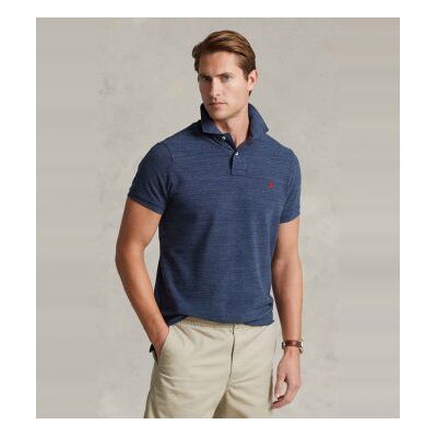 Polo Ralph Lauren per uomo. 710548797012 Polo in piqué slim blu scuro (L), Casual, Cotone, Manica corta, Navy Polo Ralph Lauren per uomo. 710548797012 Polo in piqué slim blu scuro (L), Casual, Cotone, Manica corta, Navy