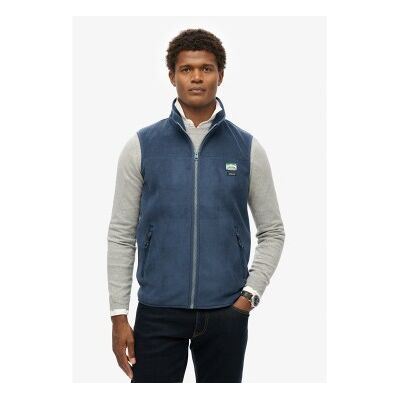 Superdry per uomo. M5012158A Gilet foderato in pile blu attivo (M), Casual, Polister riciclato, Sostenibile Superdry per uomo. M5012158A Gilet foderato in pile blu attivo (M), Casual, Polister riciclato, Sostenibile