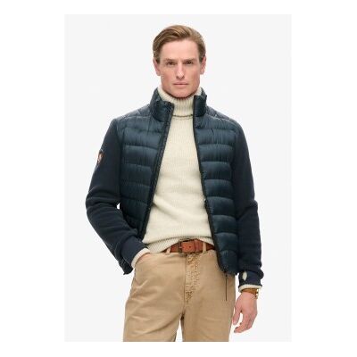 Superdry per uomo. M5012044A Giubbotto bomber ibrido Storm Fleece blu (L), Casual, Poliestere Superdry per uomo. M5012044A Giubbotto bomber ibrido Storm Fleece blu (L), Casual, Poliestere