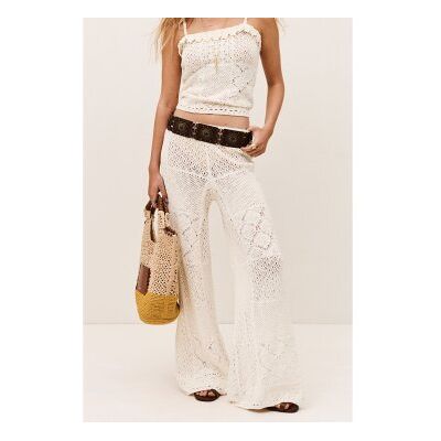 BA&SH ; per donna. 1E26SANT Pantaloni beige Santy (36), Casual, Cotone BA&SH ; per donna. 1E26SANT Pantaloni beige Santy (36), Casual, Cotone