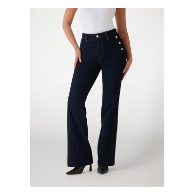 Guess per donna. W5RA0PD5PW1 Nuovi jeans chino blu navy Faye (26), Casual, Cotone, Denim Guess per donna. W5RA0PD5PW1 Nuovi jeans chino blu navy Faye (26), Casual, Cotone, Denim