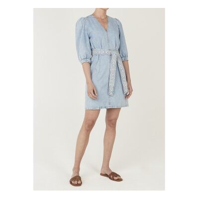 Pepe Jeans per donna. PL9537842 Abito Wowan blu (XS), Casual, Cotone, Manica 3/4 Pepe Jeans per donna. PL9537842 Abito Wowan blu (XS), Casual, Cotone, Manica 3/4