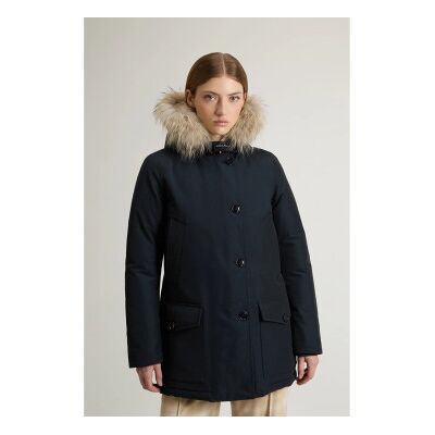 Woolrich per donna. CFWWOU0540FRUT0001 Parka artico in tessuto Ramar blu navy (M), Casual, Cotone Woolrich per donna. CFWWOU0540FRUT0001 Parka artico in tessuto Ramar blu navy (M), Casual, Cotone