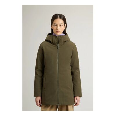 Woolrich per donna. CFWWOU2045FRUT3496 Parka Firth in softshell Green Tech (S), Casual, Verde, Poliestere Woolrich per donna. CFWWOU2045FRUT3496 Parka Firth in softshell Green Tech (S), Casual, Verde, Poliestere