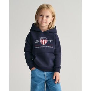Gant unisex per bambino. 806784 Felpa con cappuccio blu scuro per bambini Archive Shield (3/4años= 98/104cm), Casual, Cotone, Manica lunga, Gant unisex per bambino. 806784 Felpa con cappuccio blu scuro per bambini Archive Shield (3/4años= 98/104cm), Casual, Cotone, Manica lunga,