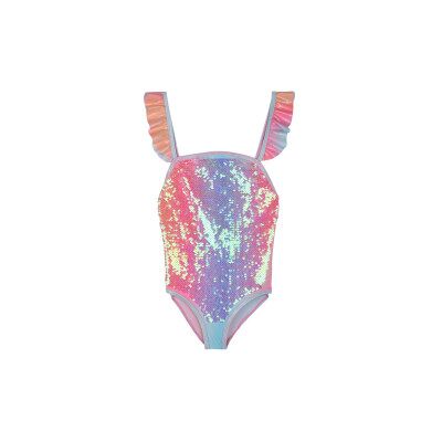 Billieblush per ragazza. U20913 Costume da bagno rosa con paillettes (3Y= 94cm), Beachwear, Poliestere, moda per bambini Billieblush per ragazza. U20913 Costume da bagno rosa con paillettes (3Y= 94cm), Beachwear, Poliestere, moda per bambini