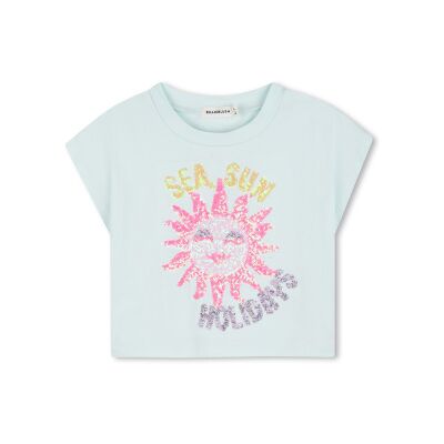 Billieblush per ragazza. U21950 T-shirt con illustrazione turchese (6Y= 114/119cm), Casual, Cotone, moda per bambini Billieblush per ragazza. U21950 T-shirt con illustrazione turchese (6Y= 114/119cm), Casual, Cotone, moda per bambini
