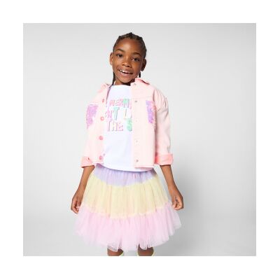 Billieblush per ragazza. U22156 Giacca bicolore rosa (5Y= 108cm), Casual, Cotone, moda per bambini Billieblush per ragazza. U22156 Giacca bicolore rosa (5Y= 108cm), Casual, Cotone, moda per bambini