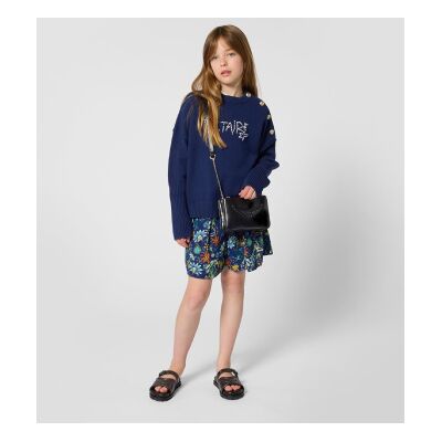Zadig & Voltaire per ragazza. X60542 Maglione blu girocollo (16Y= 176cm), Casual, Cotone, moda per bambini Zadig & Voltaire per ragazza. X60542 Maglione blu girocollo (16Y= 176cm), Casual, Cotone, moda per bambini