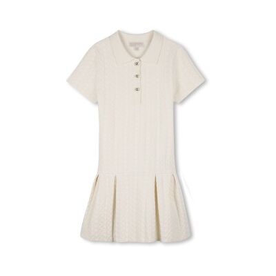 Michael Kors per ragazza. R30600 Abito polo beige (10Y= 138cm), Viscosa, Manica corta, moda per bambini Michael Kors per ragazza. R30600 Abito polo beige (10Y= 138cm), Viscosa, Manica corta, moda per bambini