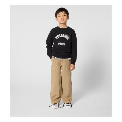 Zadig & Voltaire unisex per bambino. X60600 Felpa nera semplice (16Y= 176cm), Nero, Casual, Cotone, moda per bambini Zadig & Voltaire unisex per bambino. X60600 Felpa nera semplice (16Y= 176cm), Nero, Casual, Cotone, moda per bambini