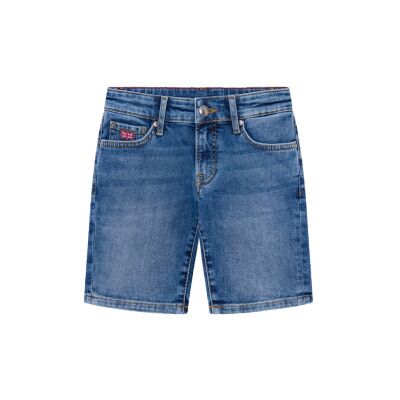 Hackett London per ragazzo. HK800826 Pantaloncini di jeans blu vintage (11años= 146cm), Casual, Cotone, Denim, moda per bambini Hackett London per ragazzo. HK800826 Pantaloncini di jeans blu vintage (11años= 146cm), Casual, Cotone, Denim, moda per bambini