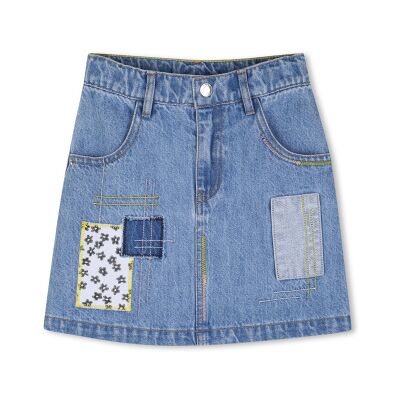 Marc Jacobs per ragazza. W60726 gonna di jeans blu (8Y= 126cm), Casual, Cotone, Denim, moda per bambini Marc Jacobs per ragazza. W60726 gonna di jeans blu (8Y= 126cm), Casual, Cotone, Denim, moda per bambini