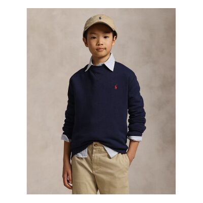 Felpa con Logo Polo Ralph Lauren Navy - 18-20 anni Felpa con Logo Polo Ralph Lauren Navy - 18-20 anni
