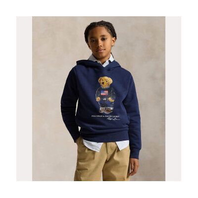 Polo Ralph Lauren per ragazza. 323A10529001 Felpa blu navy Polo Bear ((S) 7años= 130/134cm), Casual, Cotone, moda per bambini Polo Ralph Lauren per ragazza. 323A10529001 Felpa blu navy Polo Bear ((S) 7años= 130/134cm), Casual, Cotone, moda per bambini