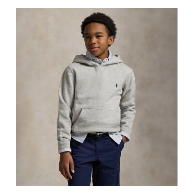 Polo Ralph Lauren per ragazzo. 323749954017 felpa grigia in pile con cappuccio ((M) 8/9años= 140/149cm), Casual, Grigio, Cotone, moda per ba Polo Ralph Lauren per ragazzo. 323749954017 felpa grigia in pile con cappuccio ((M) 8/9años= 140/149cm), Casual, Grigio, Cotone, moda per ba