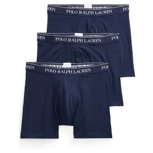 Polo Ralph Lauren per uomo. 714835887001 Set di 3 boxer in cotone blu navy (S), Homewear Polo Ralph Lauren per uomo. 714835887001 Set di 3 boxer in cotone blu navy (S), Homewear