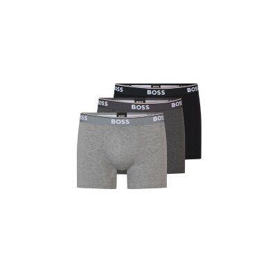 Boss per uomo. 50475282 Pack 3 Boxer 3P Power grigio, nero (M), Homewear, Cotone Boss per uomo. 50475282 Pack 3 Boxer 3P Power grigio, nero (M), Homewear, Cotone