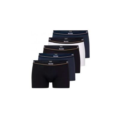 Boss per uomo. 50475275 Confezione da 5 calzoncini elastici neri, blu navy, bianchi (XXL), Nero, Bianco, Casual, Cotone Boss per uomo. 50475275 Confezione da 5 calzoncini elastici neri, blu navy, bianchi (XXL), Nero, Bianco, Casual, Cotone