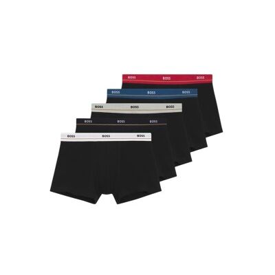 Boss per uomo. 50531660 Set di 5 boxer neri (S), Nero, Homewear, Cotone Boss per uomo. 50531660 Set di 5 boxer neri (S), Nero, Homewear, Cotone