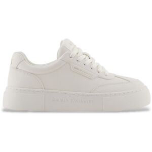 Giorgio Armani per donna. XW001662AF17351U0011 Sneakers bianche con suola alta (36), Bianco, 3 a 5cm, Stringhe, Casual Giorgio Armani per donna. XW001662AF17351U0011 Sneakers bianche con suola alta (36), Bianco, 3 a 5cm, Stringhe, Casual