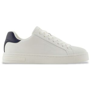 Giorgio Armani per uomo. XM000141AF11912M0036 Sneakers in pelle bicolore bianco e blu navy (41), Basso, Stringhe, Casual Giorgio Armani per uomo. XM000141AF11912M0036 Sneakers in pelle bicolore bianco e blu navy (41), Basso, Stringhe, Casual