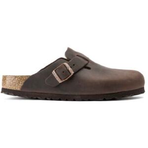 Birkenstock per uomo. 860133 Zoccoli in pelle Boston oliata marrone (37), Basso, Nessuno, Casual Birkenstock per uomo. 860133 Zoccoli in pelle Boston oliata marrone (37), Basso, Nessuno, Casual