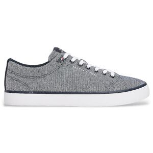 Tommy Hilfiger per uomo. FM0FM05389 Pantofole di lino in chambray blu (44), Basso, Stringhe, Casual Tommy Hilfiger per uomo. FM0FM05389 Pantofole di lino in chambray blu (44), Basso, Stringhe, Casual