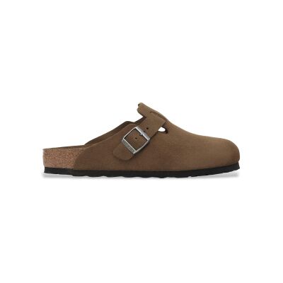 Birkenstock per donna. 1030814 Zoccoli in Pelle Boston Soft Footbed (Vestibilità Regolare) marrone (37), Basso, Nessuno, Casual Birkenstock per donna. 1030814 Zoccoli in Pelle Boston Soft Footbed (Vestibilità Regolare) marrone (37), Basso, Nessuno, Casual