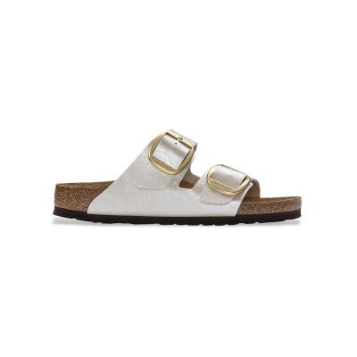 Birkenstock per donna. 1020021 Sandali Arizona Big Buckle bianco (Vestibilità Stretta) oro perla (42), Basso, Nessuno, Casual Birkenstock per donna. 1020021 Sandali Arizona Big Buckle bianco (Vestibilità Stretta) oro perla (42), Basso, Nessuno, Casual