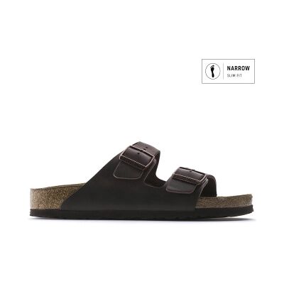 Birkenstock per donna. 452763 Sandali in pelle Arizona Soft Footbed Oiled (Vestibilità Stretta) marrone (38), Basso, Nessuno, Casual Birkenstock per donna. 452763 Sandali in pelle Arizona Soft Footbed Oiled (Vestibilità Stretta) marrone (38), Basso, Nessuno, Casual