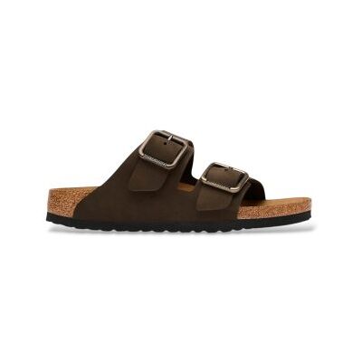 Birkenstock per uomo. 1032761 Sandali in Pelle Arizona Wire Buckle (Vestibilità Regolare) marrone (45), Basso, Nubuck, Nessuno, Casual Birkenstock per uomo. 1032761 Sandali in Pelle Arizona Wire Buckle (Vestibilità Regolare) marrone (45), Basso, Nubuck, Nessuno, Casual