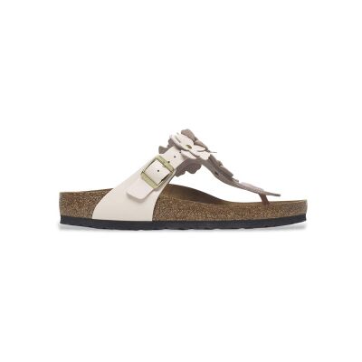 Birkenstock per donna. 1029304 Sandali in Pelle Gizeh Flower Embellishment (Calzata Stretta) rosa chiaro (38), Basso, Fibbia, Casual Birkenstock per donna. 1029304 Sandali in Pelle Gizeh Flower Embellishment (Calzata Stretta) rosa chiaro (38), Basso, Fibbia, Casual