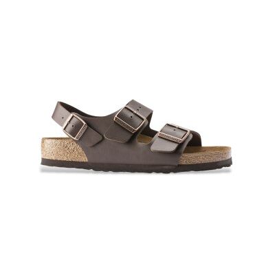 Birkenstock per uomo. 34703 Sandali Milano Birko-Flor (Vestibilità Stretta) marrone (41), Pelle, Basso, Fibbia, Casual Birkenstock per uomo. 34703 Sandali Milano Birko-Flor (Vestibilità Stretta) marrone (41), Pelle, Basso, Fibbia, Casual