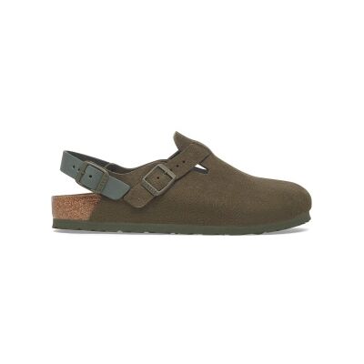 Birkenstock per uomo. 1029912 Zoccoli in Pelle Tokyo (Vestibilità Regolare) verde (43), Basso, Camoscio, Nessuno, Casual Birkenstock per uomo. 1029912 Zoccoli in Pelle Tokyo (Vestibilità Regolare) verde (43), Basso, Camoscio, Nessuno, Casual