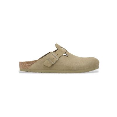 Birkenstock per donna. 1025844 Zoccoli in Pelle Boston (Vestibilità Stretta) verde pistacchio (38), Basso, Nessuno, Casual Birkenstock per donna. 1025844 Zoccoli in Pelle Boston (Vestibilità Stretta) verde pistacchio (38), Basso, Nessuno, Casual